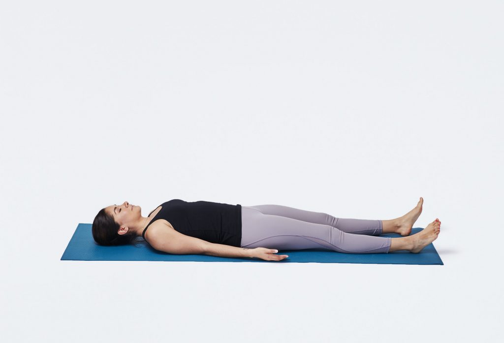 best yoga poses to improve mental health: Savasana